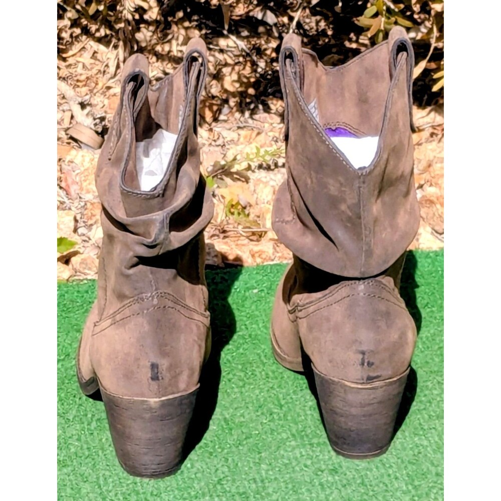 Sheriff Western Rocket Dog Slouch Ankle Boots Womens 7.5 Brown Synthetic Leather - Picture 5 of 10